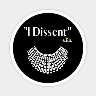 Ruth Bader Ginsberg Dissent Collar Notorious RBG Magnet